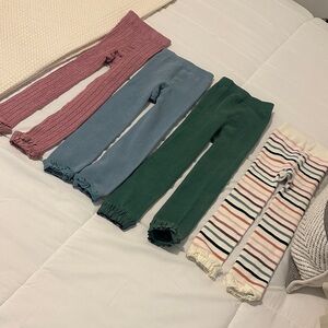 Ruffle butts...Set of Four Colorful Baby Leggings